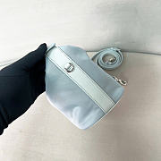 Kitlife Prada Chérie Re-Nylon Mini Bag Light Blue 1BC302 20x12x11cm - 6