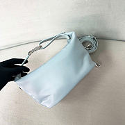 Kitlife Prada Chérie Re-Nylon Mini Bag Light Blue 1BC302 20x12x11cm - 3