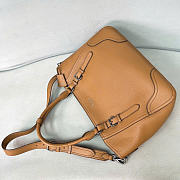 Kitlife Prada Large Leather Tote Bag Brown 1BG602 38x32x14cm - 2
