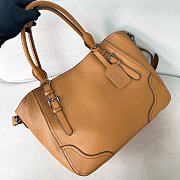 Kitlife Prada Large Leather Tote Bag Brown 1BG602 38x32x14cm - 4