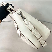 Kitlife Prada Large Leather Tote Bag White 1BG602 38x32x14cm - 5