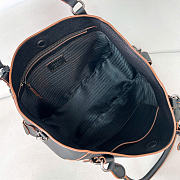 Kitlife Prada Large Leather Tote Bag Black 1BG602 38x32x14cm - 4
