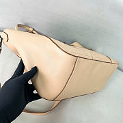 Kitlife Prada Large Leather Tote Bag Beige 1BG602 38x32x14cm - 6