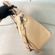 Kitlife Prada Large Leather Tote Bag Beige 1BG602 38x32x14cm - 5