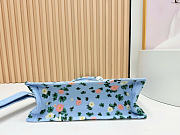 Kitlife Dior Medium Book Tote with Strap Multicolor Dior Water Lily Embroidery and Dior Médaillon 36x27.5x16.5cm - 5