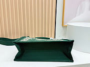 Kitlife Dior Medium Book Tote with Strap Green and Gold-Tone Book Cover Embroidery 36x27.5x16.5cm - 3