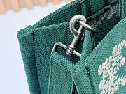 Kitlife Dior Medium Book Tote with Strap Green and Gold-Tone Book Cover Embroidery 36x27.5x16.5cm - 2