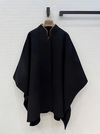Kitlife Loro Piana Spagna Cape Black Length 80cm