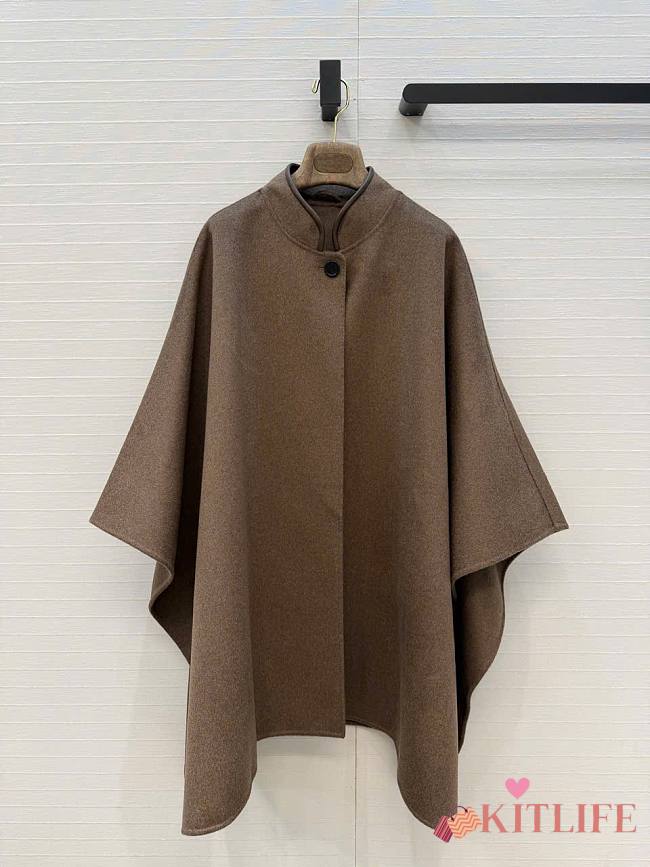 Kitlife Loro Piana Spagna Cape Light Brown Length 80cm  - 1