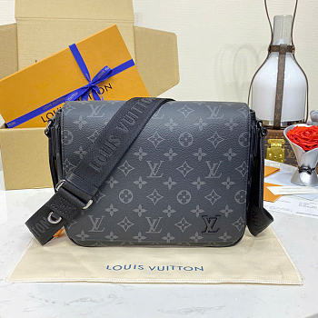 Kitlife Louis Vuitton District PM Bag Black Monogram Eclipse Canvas M46255 26x20x7cm