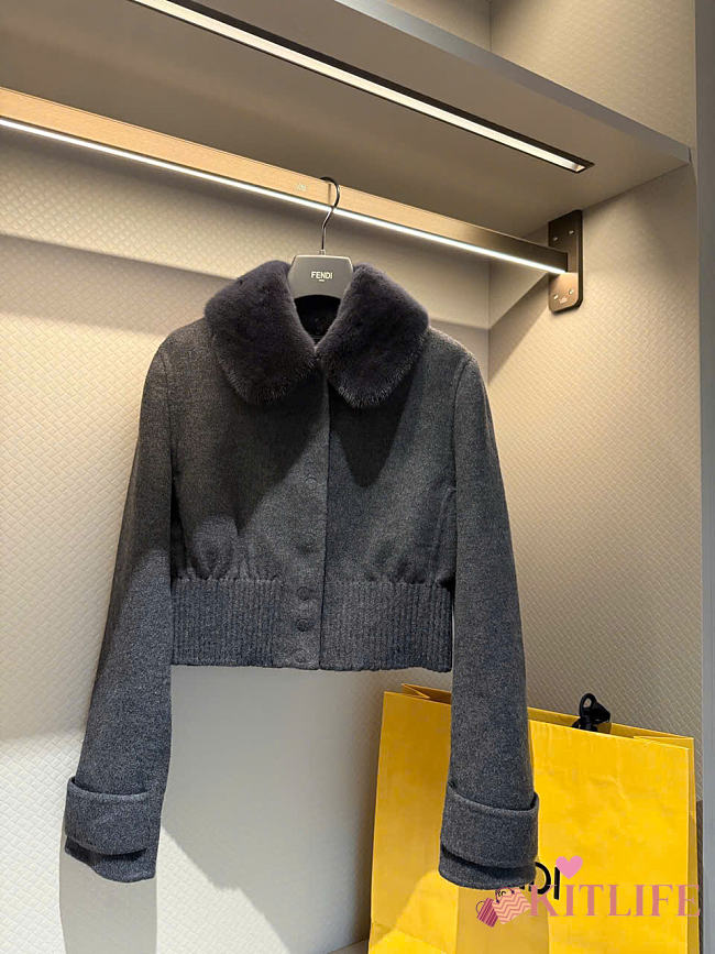 Kitlife Fendi Cashmere Coat Gray  - 1
