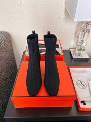 Kitlife Hermes Women Volver 60 Ankle Boot in 7cm Heel Height-Black - 3