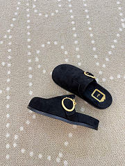 Kitlife Dior Médaillon Buckle Mule Black Suede - 5