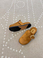 Kitlife Dior Médaillon Buckle Mule Brown Suede  - 6
