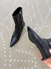 Kitlife Hermes Nice Ankle Boot In Black Nappa Leather - 4