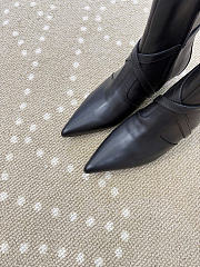 Kitlife Hermes Nice Ankle Boot In Black Nappa Leather - 5