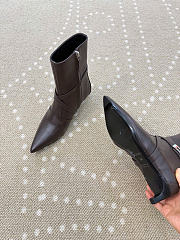 Kitlife Hermes Nice Ankle Boot In Dark Brown Nappa Leather - 2