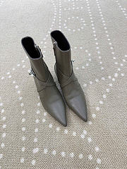 Kitlife Hermes Nice Ankle Boot In Gray Nappa Leather  - 2