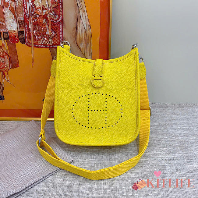 Kitlife Hermes Evelyne 23 Poche Bag Yellow 23x24x6cm - 1