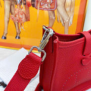 Kitlife Hermes Evelyne 23 Poche Bag Red 23x24x6cm - 6