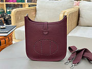 Kitlife Hermes Evelyne 23 Poche Bag Burgundy 23x24x6cm - 1