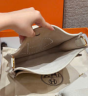 Kitlife Hermes Evelyne 23 Poche Bag Off-white 23x24x6cm  - 4