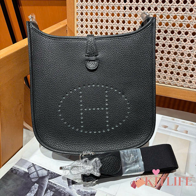 Kitlife Hermes Evelyne 23 Poche Bag Black 23x24x6cm - 1