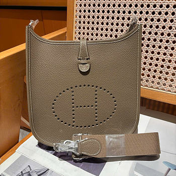 Kitlife Hermes Evelyne 23 Poche Bag Gray 23x24x6cm 