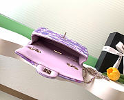 Kitlife Chanel 25S CF Purple Sequin Bag AS4561 14x21x8cm - 5
