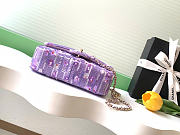 Kitlife Chanel 25S CF Purple Sequin Bag AS4561 14x21x8cm - 3