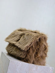 Kitlife Saint Laurent Niki Bag Brown Shearling 633158 28x20.5x8.5cm  - 5