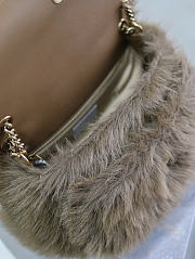 Kitlife Saint Laurent Niki Bag Brown Shearling 633158 28x20.5x8.5cm  - 3