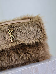 Kitlife Saint Laurent Niki Bag Brown Shearling 633158 28x20.5x8.5cm  - 2