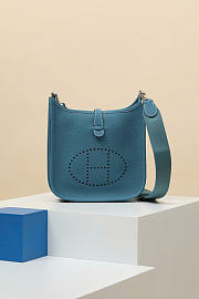 Kitlife Hermes Evelyne 23 Poche Bag Blue 23x24x6cm  - 1