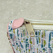 Kitlife Dior Promenade Pouch with Chain Multicolor Dior Oblique Pastel Jacquard S2504 22x11.5x4.5cm  - 3