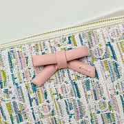 Kitlife Dior Promenade Pouch with Chain Multicolor Dior Oblique Pastel Jacquard S2504 22x11.5x4.5cm  - 2
