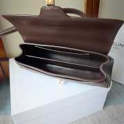 Kitlife Celine Le 16 Side-to-side Bag in Dark Brown Calfskin 28x13x9cm  - 2