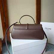 Kitlife Celine Le 16 Side-to-side Bag in Dark Brown Calfskin 28x13x9cm  - 5