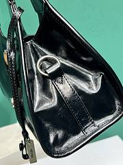 Kitlife Prada Small Leather Tote Bag Black 26x18x12cm - 6