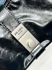 Kitlife Prada Small Leather Tote Bag Black 26x18x12cm - 4