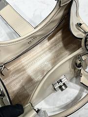 Kitlife Prada Small Leather Tote Bag Beige 26x18x12cm  - 6